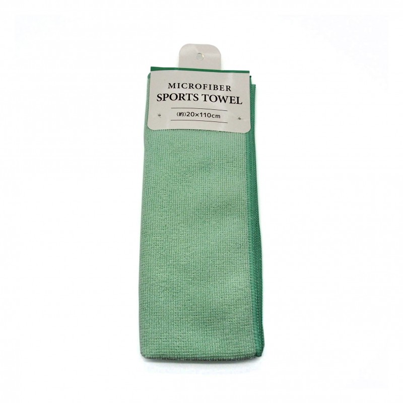 Microfiber Sports Towel Green 20x110cm